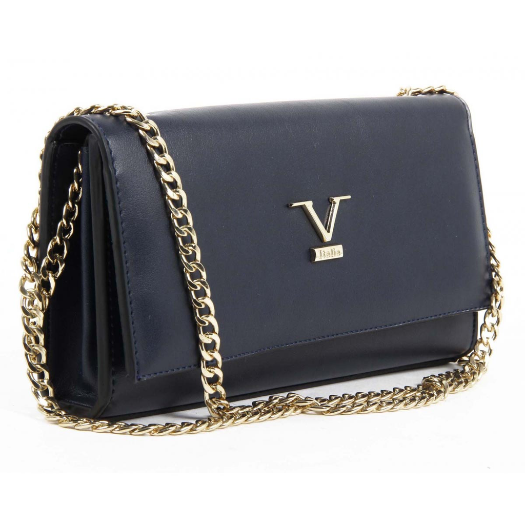 Bolso de mano para mujer V 1969 Italia VE011 AZUL MARINO
