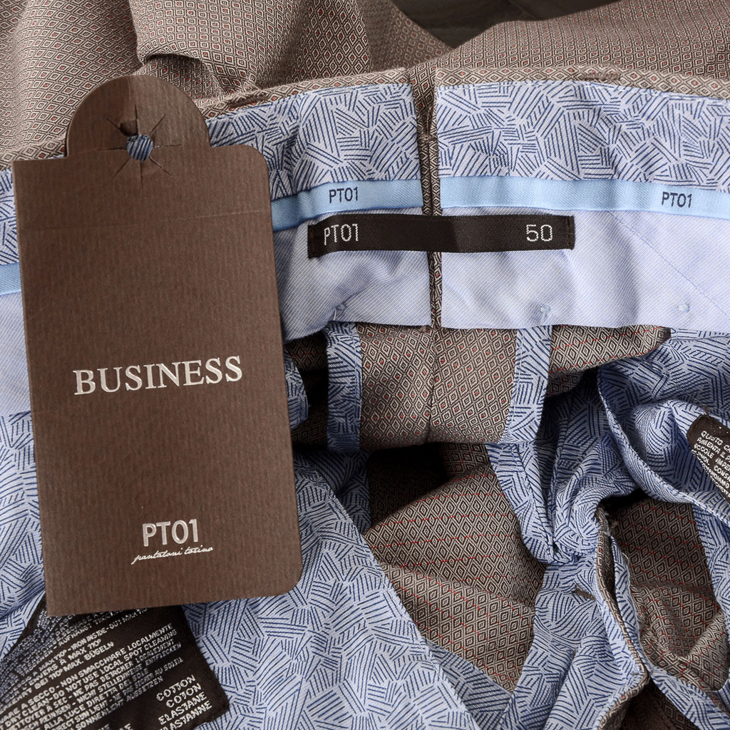 PT01 Pantalones de hombre color topo BUSINESS