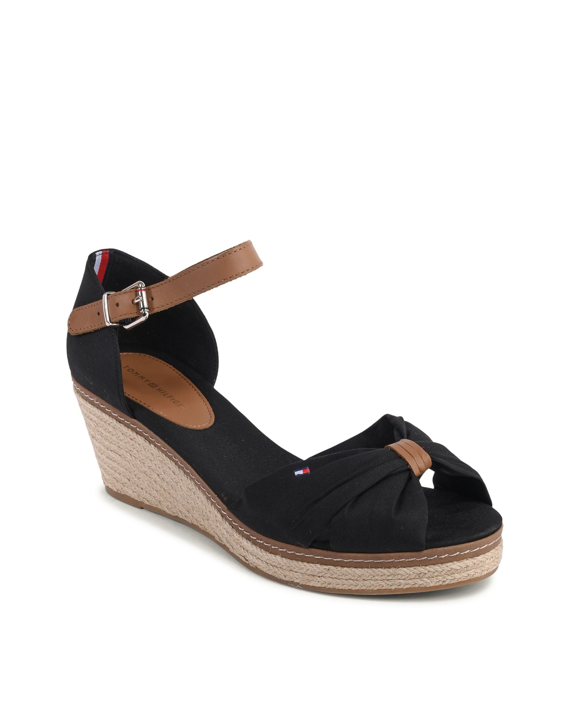 Sandalias Tommy Hilfiger para mujer negras FW0FW00906990