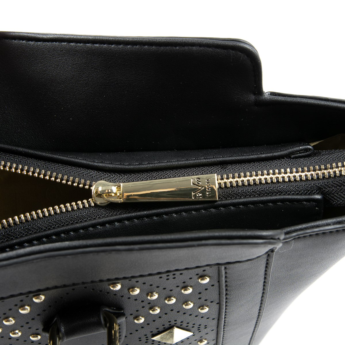 Bolso de mano para mujer V 1969 Italia negro ROBERTA