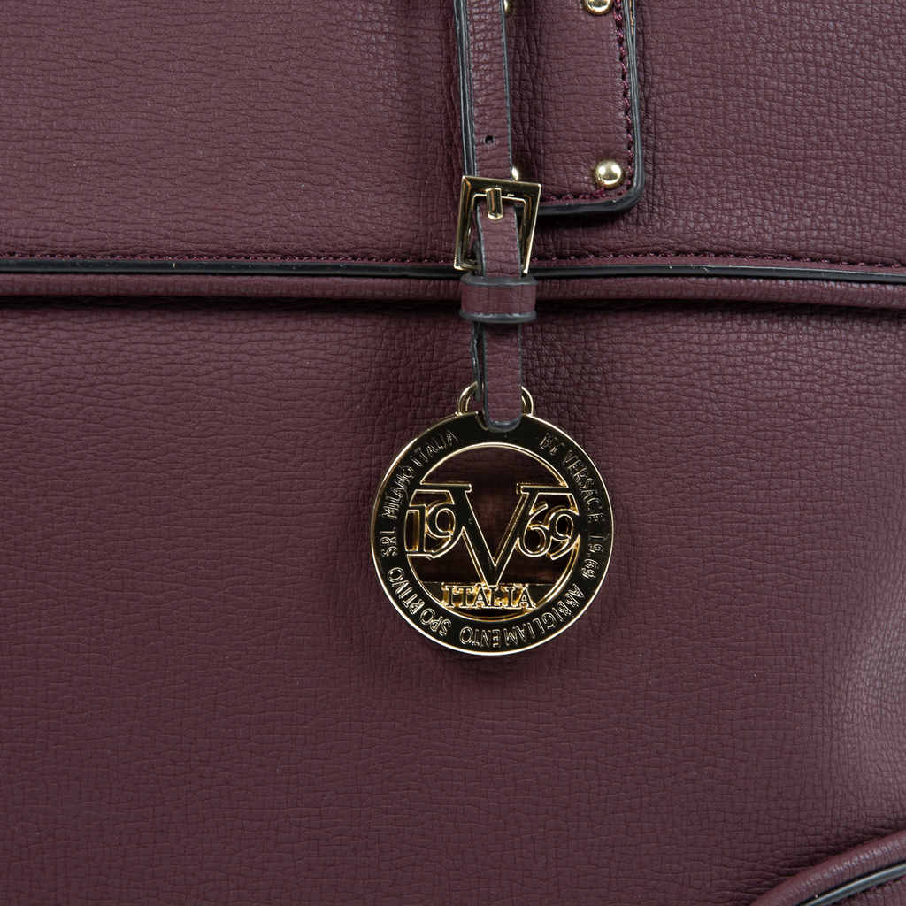 V 1969 Italia Bolso de mano para mujer Burdeos SOPHIA