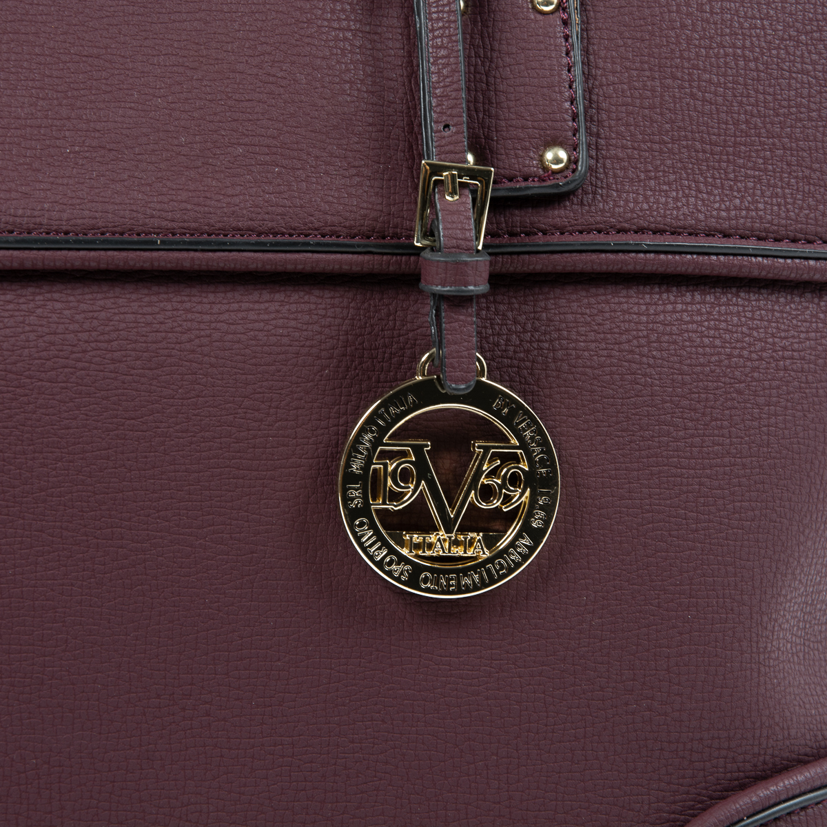 V 1969 Italia Bolso de mano para mujer Burdeos SOPHIA