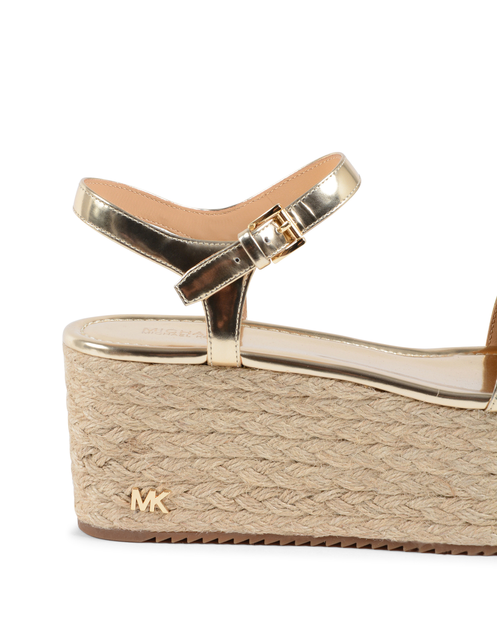 Sandalias de plataforma Michael Kors para mujer doradas NANTUCKET