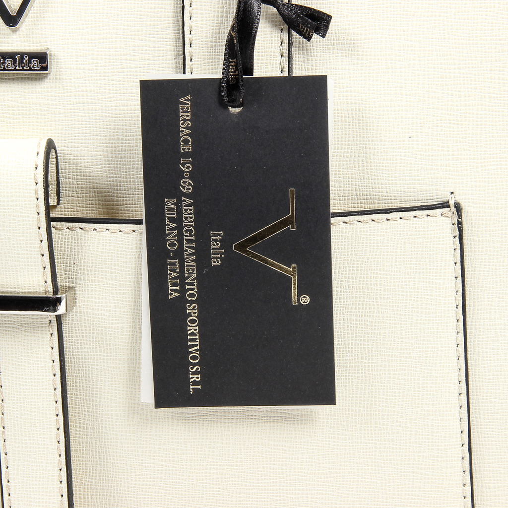 Bolso de mano para mujer V 1969 Italia V006-S SAFFIANO CREMA