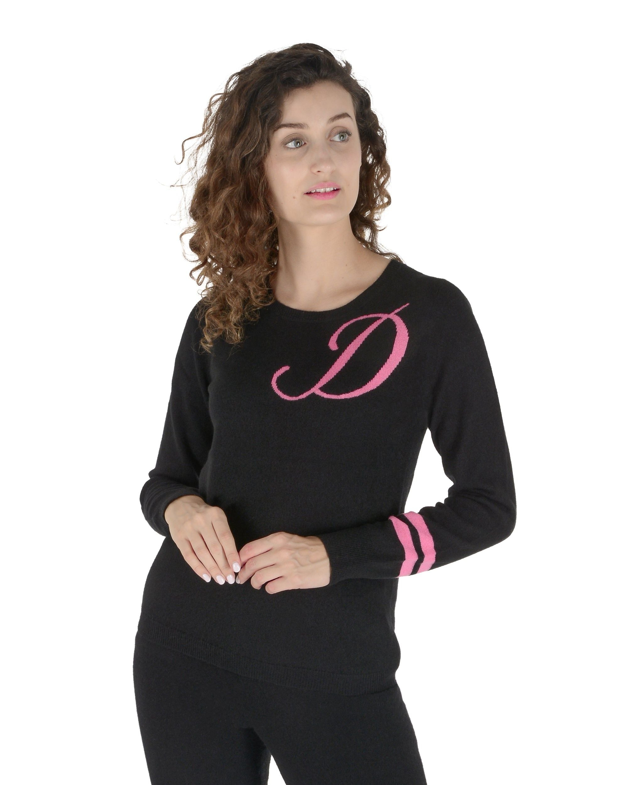 Suéter de cuello redondo Dee Ocleppo STOCKBRIDGE BLACK D