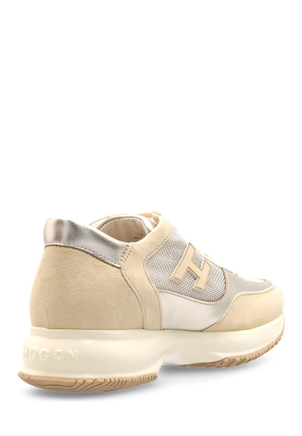 Hogan Womens Sneaker Gold Interactive HXW00N032420HQA89X
