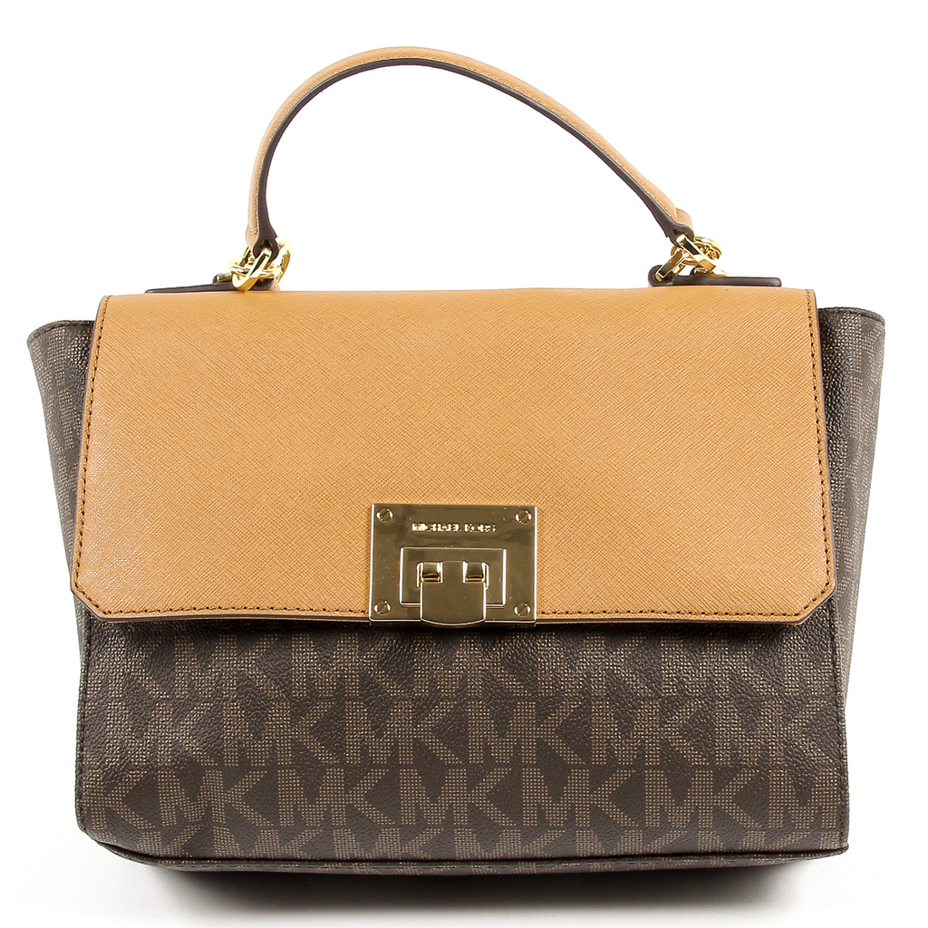 Michael Kors Womens Handbag TINA 35T7GT4S6B BRN ACORN