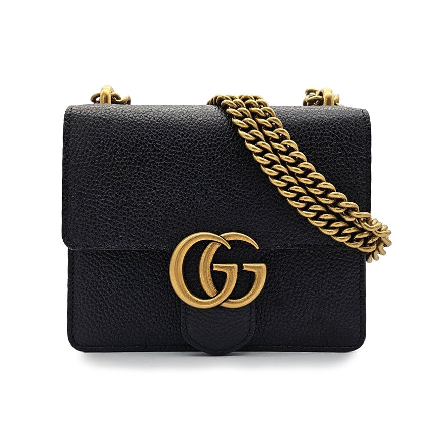 Bolso de hombro de piel GG Marmont