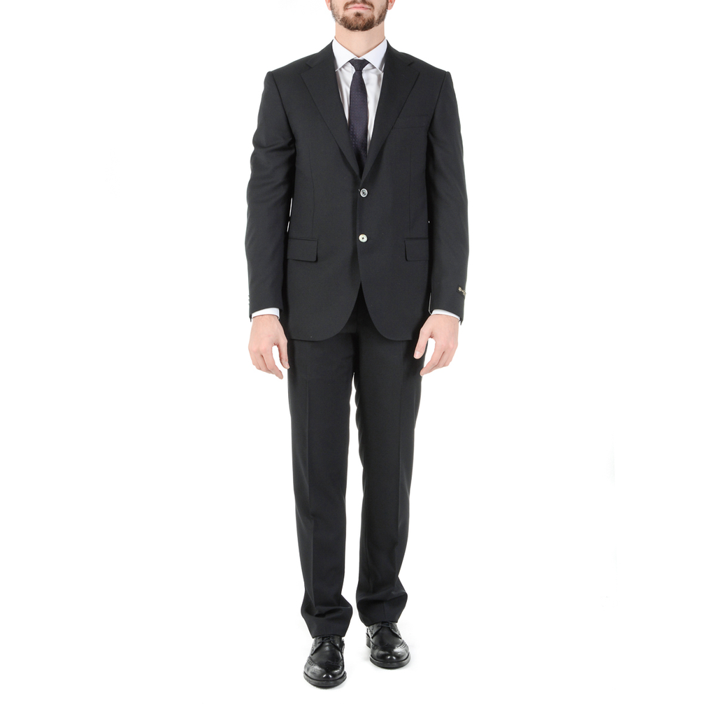 Traje Corneliani para hombre, manga larga, gris oscuro, talla Super 130