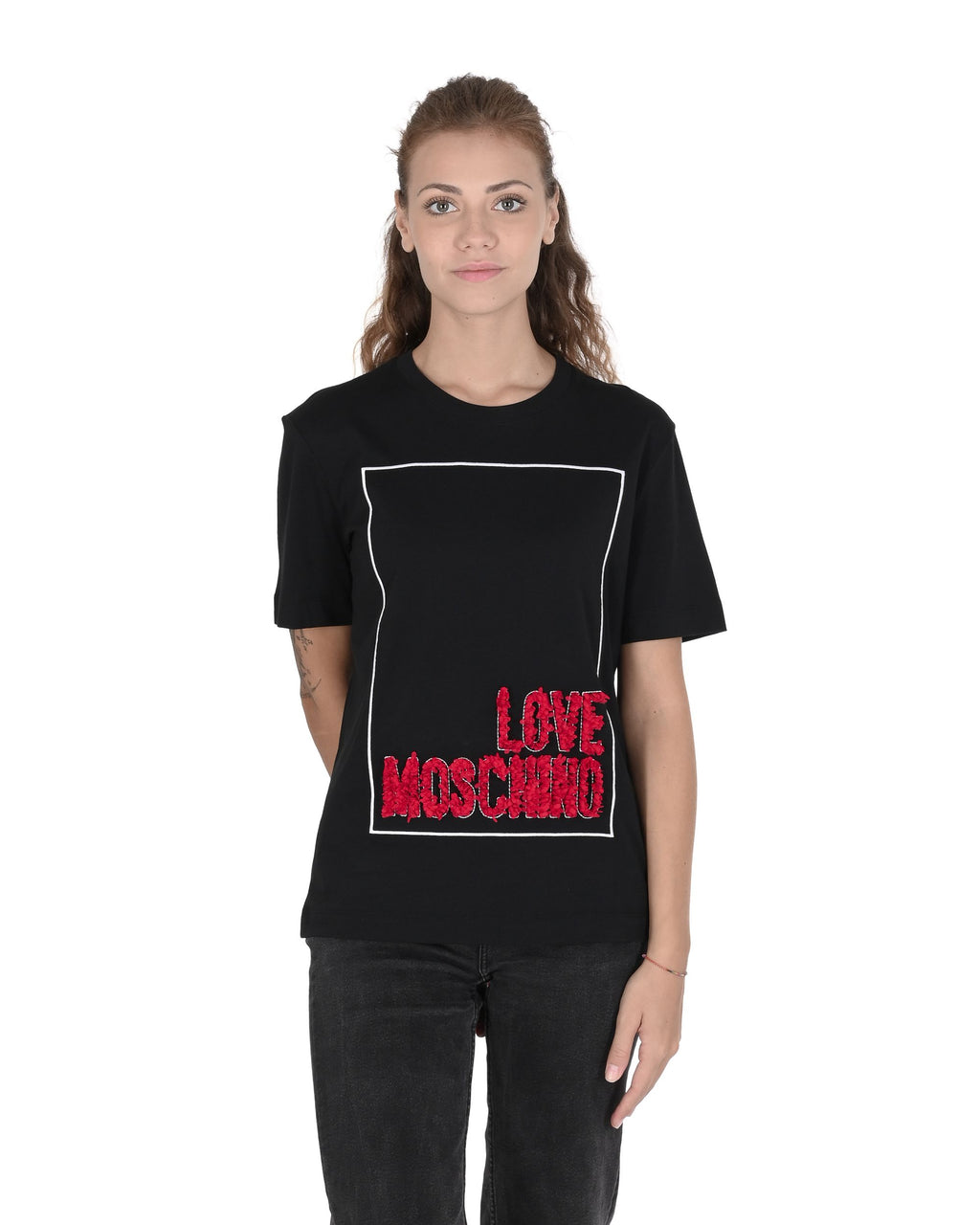 Camiseta Love Moschino para mujer W 4 H06 14 M 3517 C74 NEGRO
