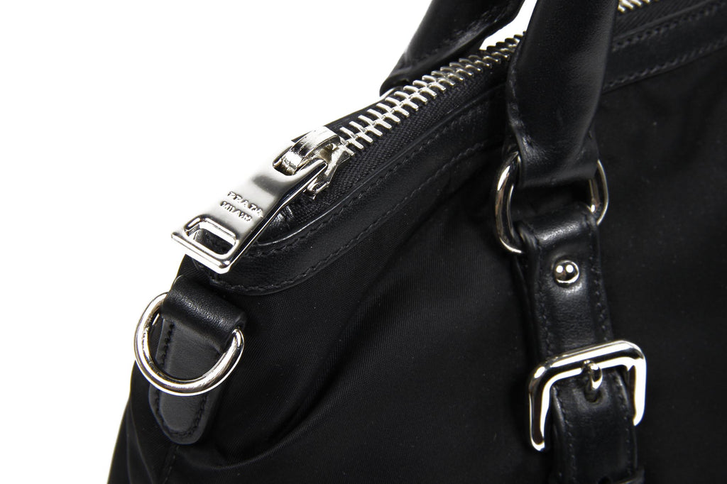 Prada Shopping Tote BR5116 Tessuto Soft Calf Nero