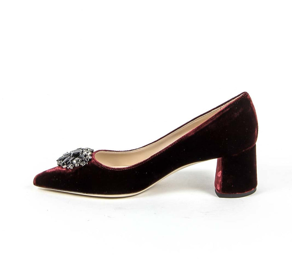 V 1969 Italia Zapatos de salón para mujer 3109244 VELLUTO BURDEOS
