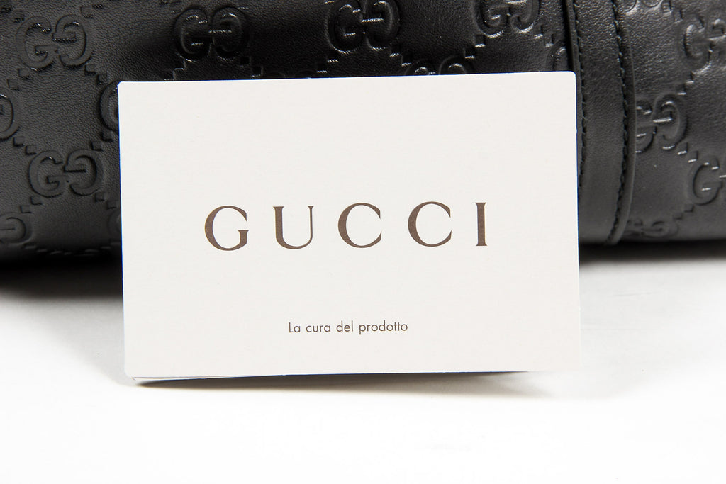 Bolso tote Gucci para mujer de piel negra Guccissima con logotipo GG