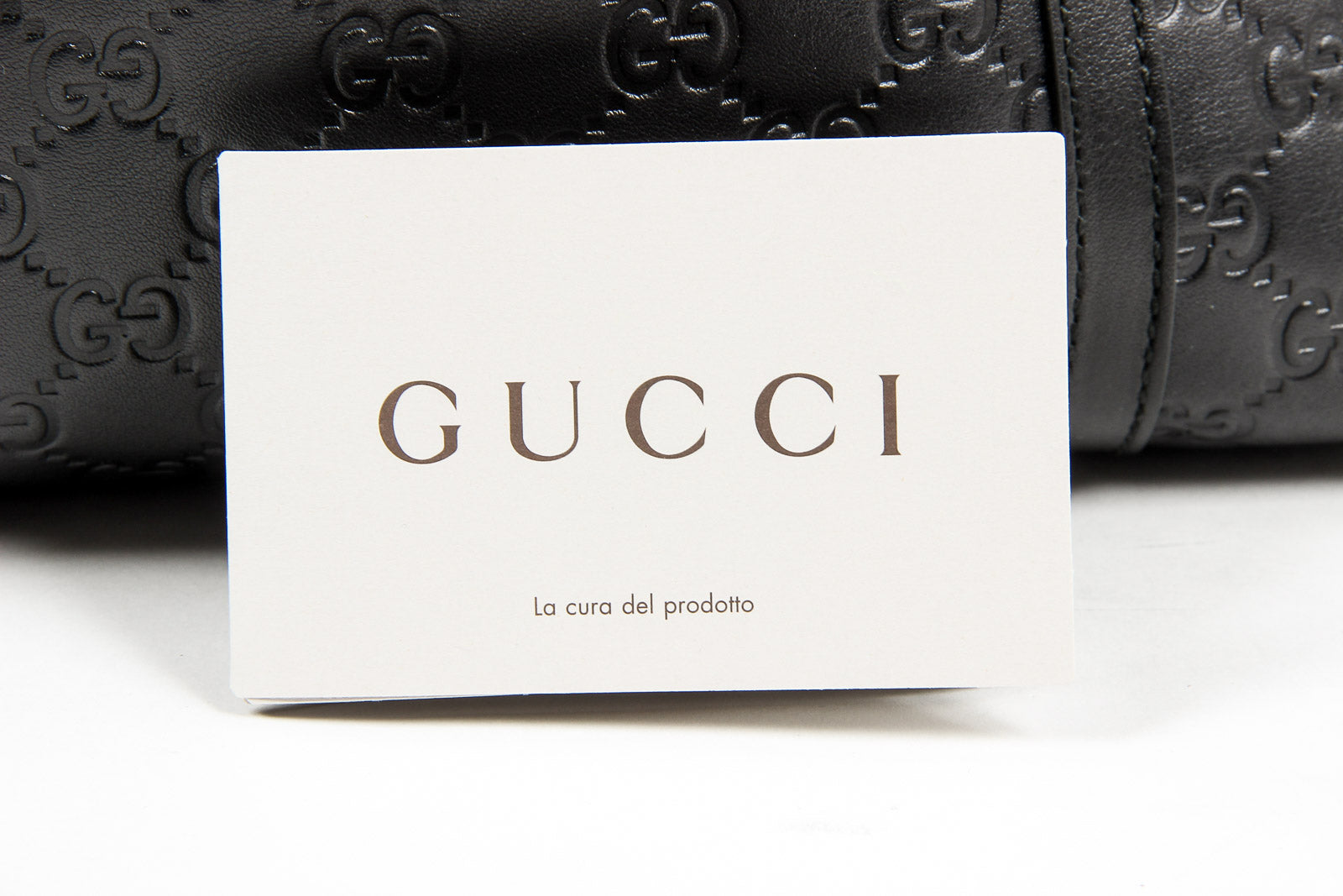 Bolso tote Gucci para mujer de piel negra Guccissima con logotipo GG