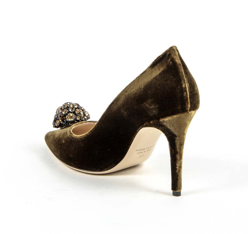 Zapatos de salón para mujer V 1969 Italia 3104104 VELLUTO SIGARO