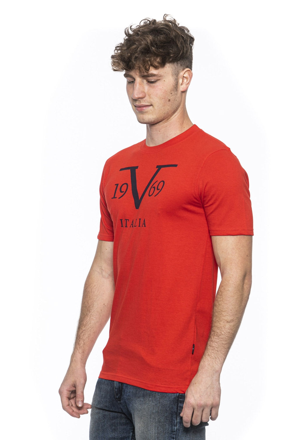 Camiseta Italia para hombre 19V69 Roja RAYAN RED