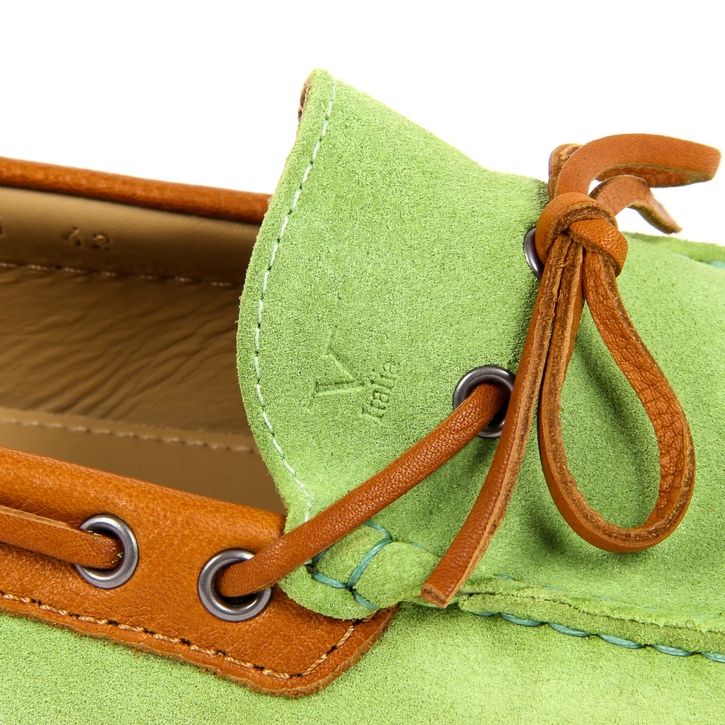 Mocasines Hombre V 1969 Italia Verde MATE