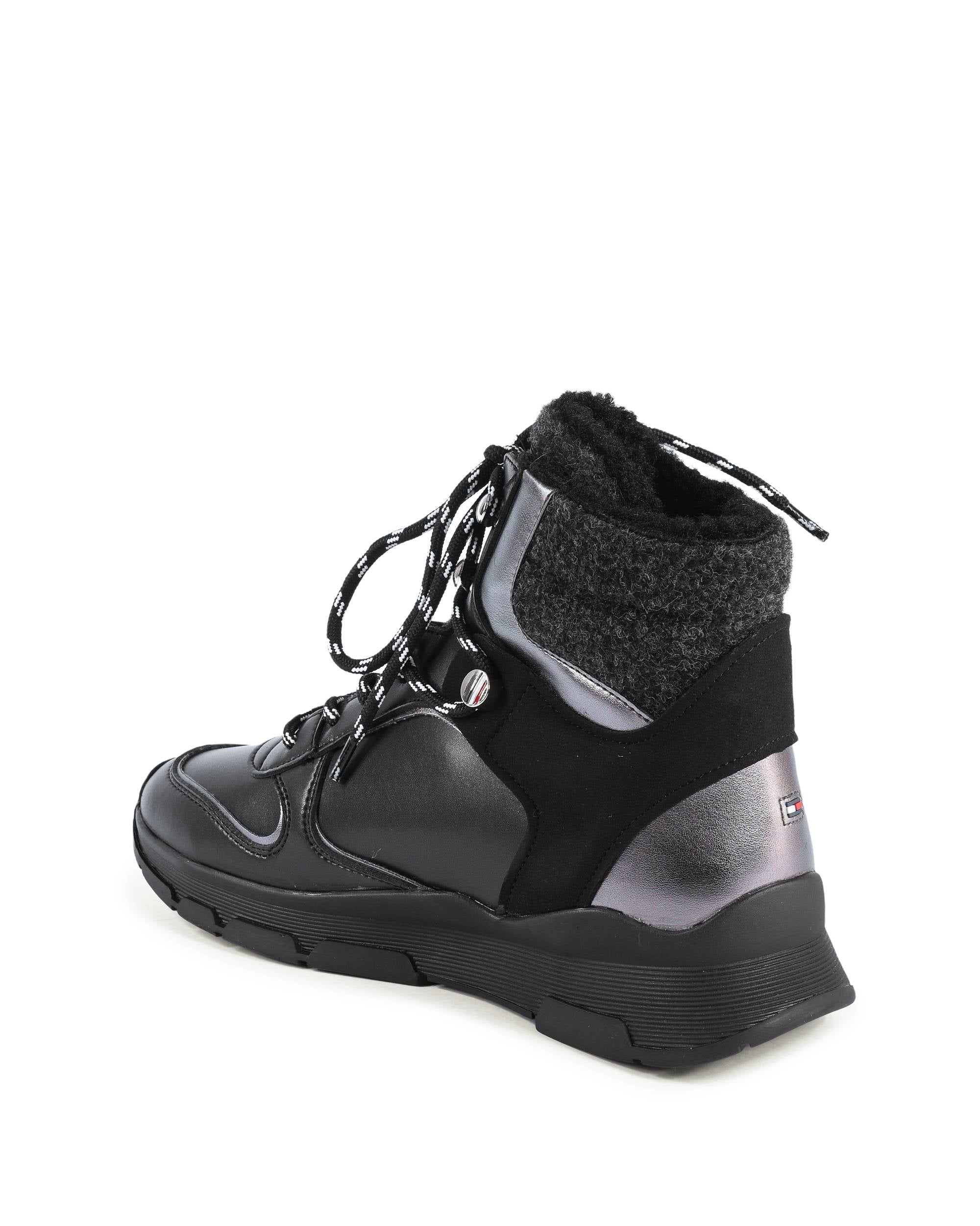 Tommy Hilfiger Womens Boots Black FW0FW06074BDS