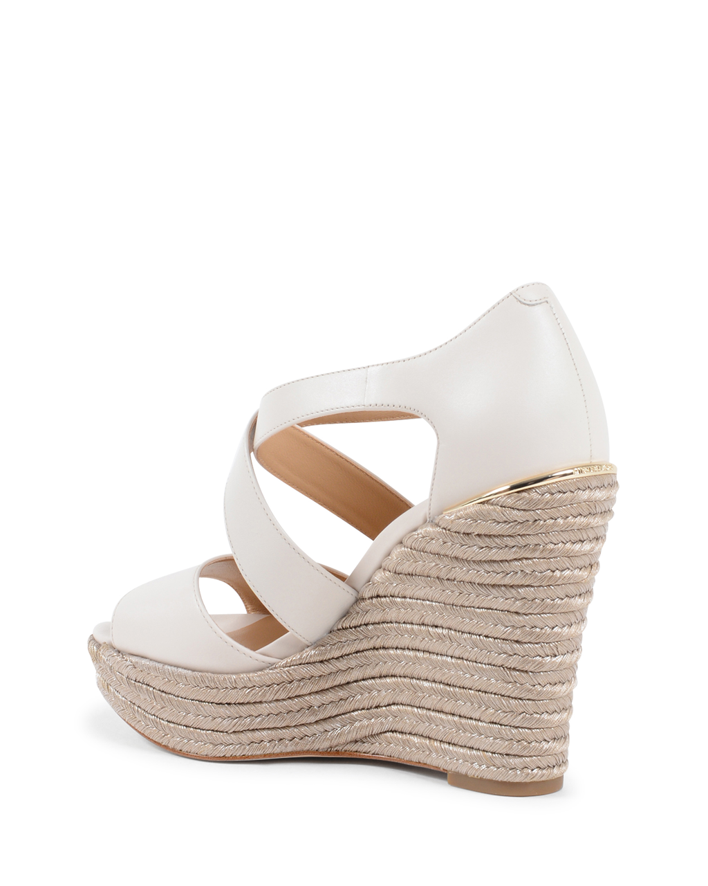 Sandalia de cuña para mujer Michael Kors color crema ABBOTT