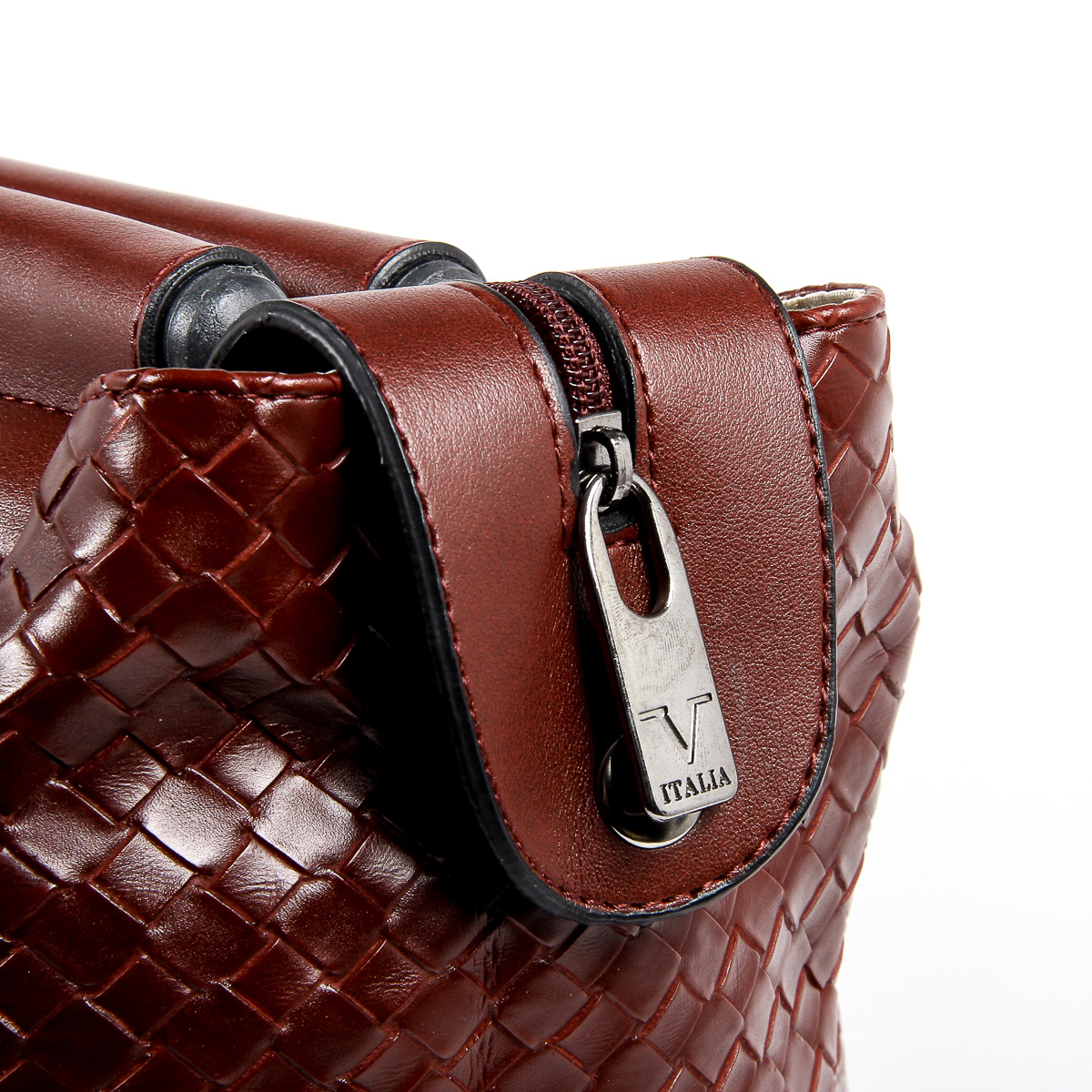 Bolso de mano para hombre V 1969 Italia rojo oscuro GARY