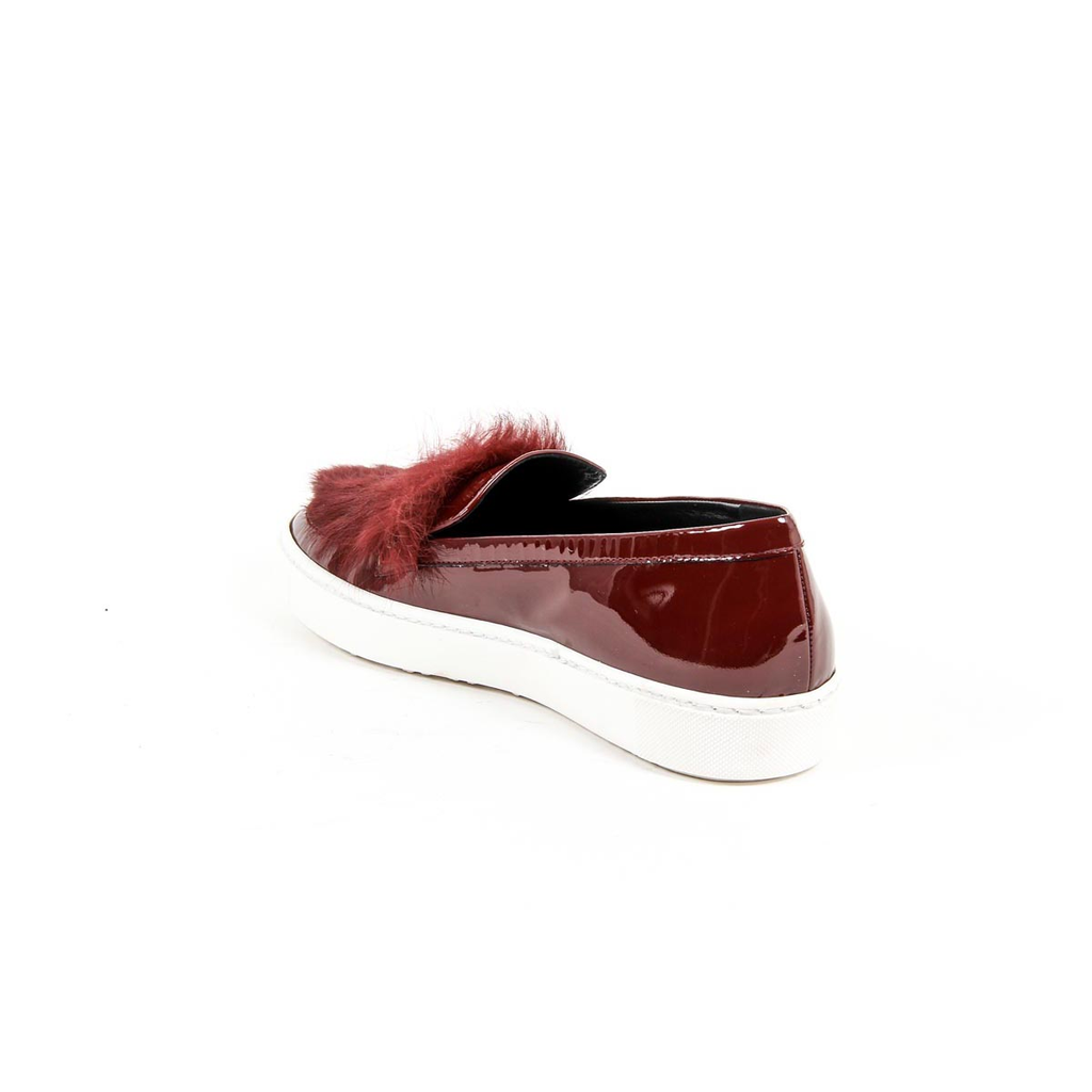 V 1969 Italia Zapatillas sin cordones para mujer 312095 VER BORDEAUX-PELO BORDEAUX