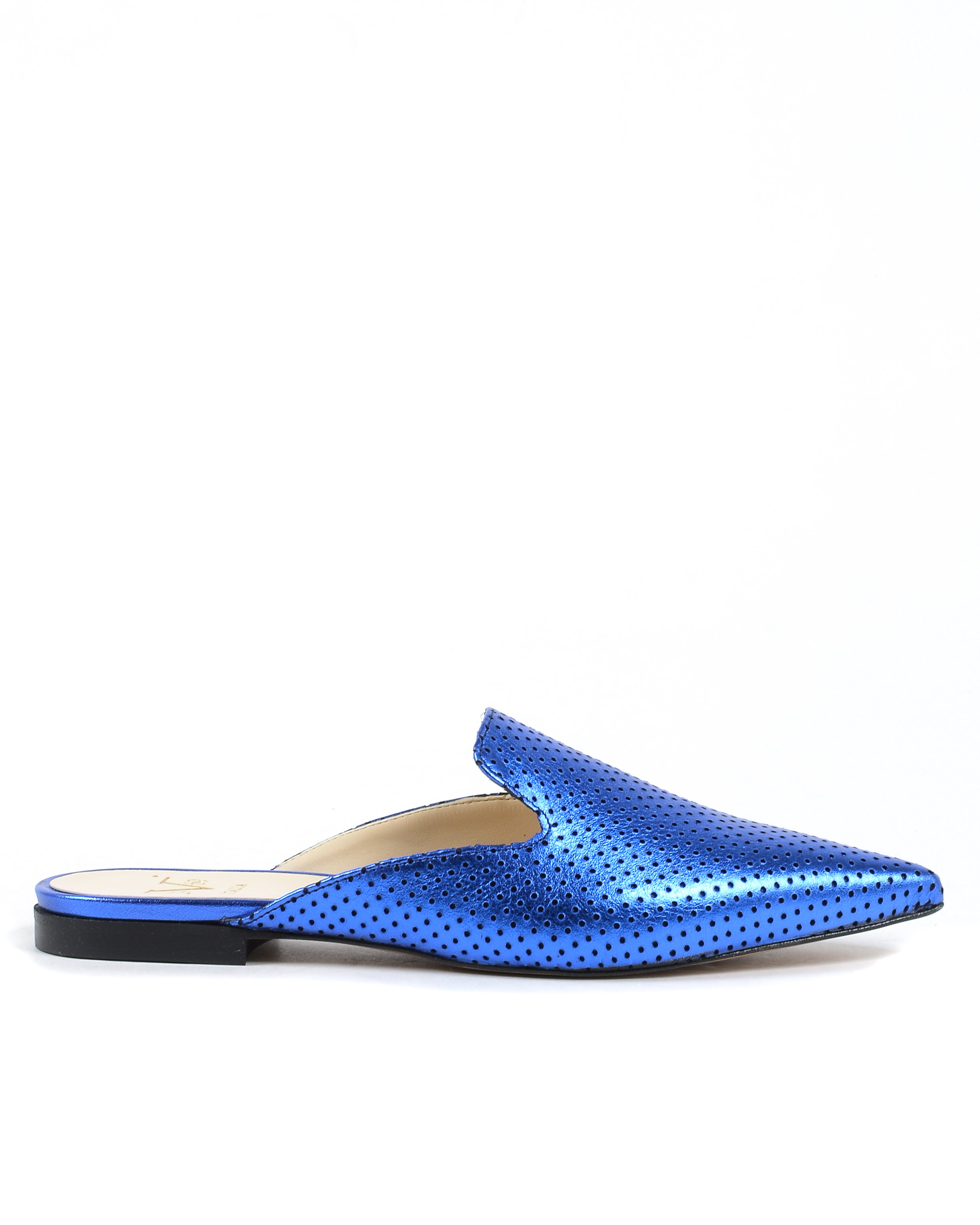 19V69 Italia Chanclas Mujer Lamè Azul 4747 SABOT TRAF LAM BLU