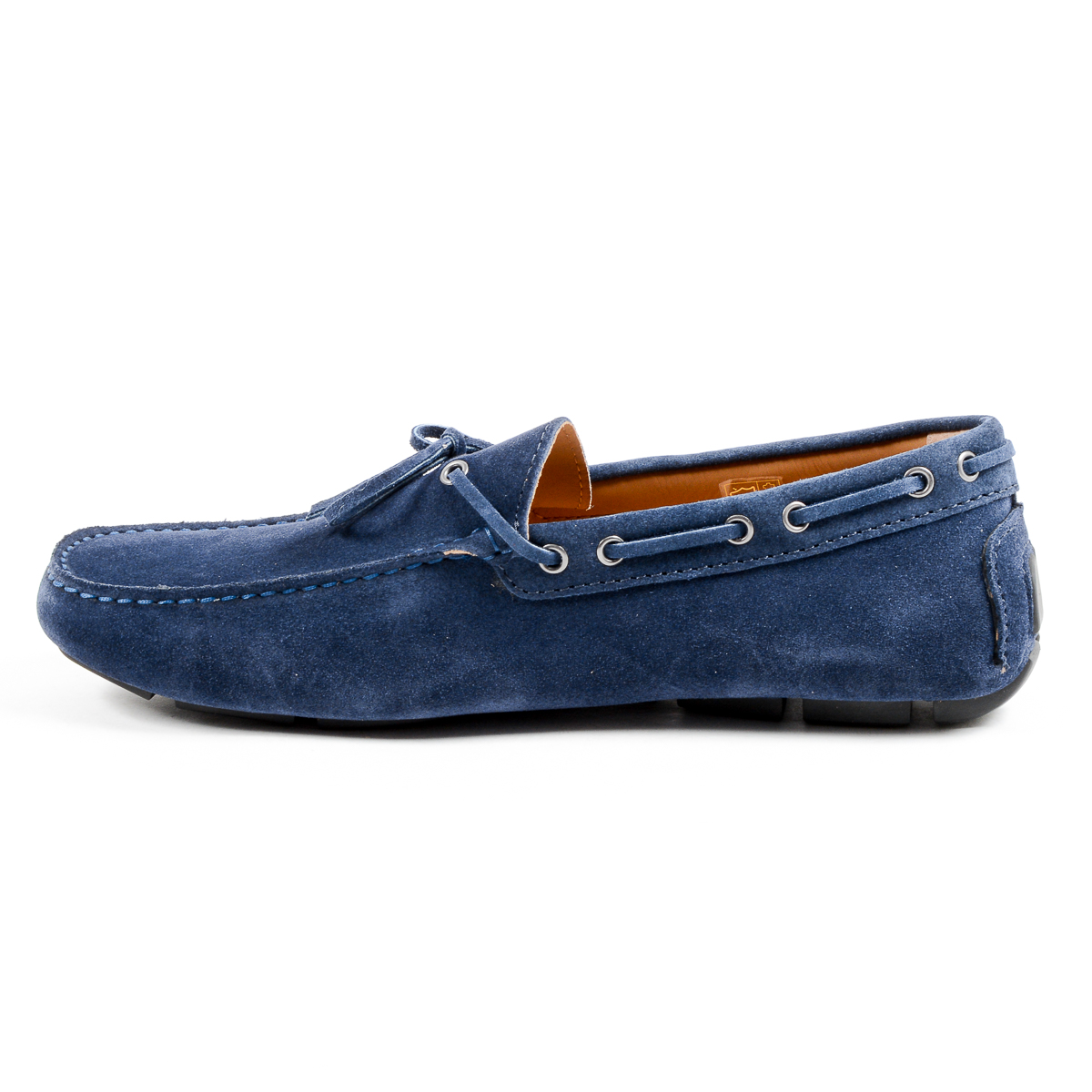 Mocasines V 1969 Italia para hombre, color azul, ADAM