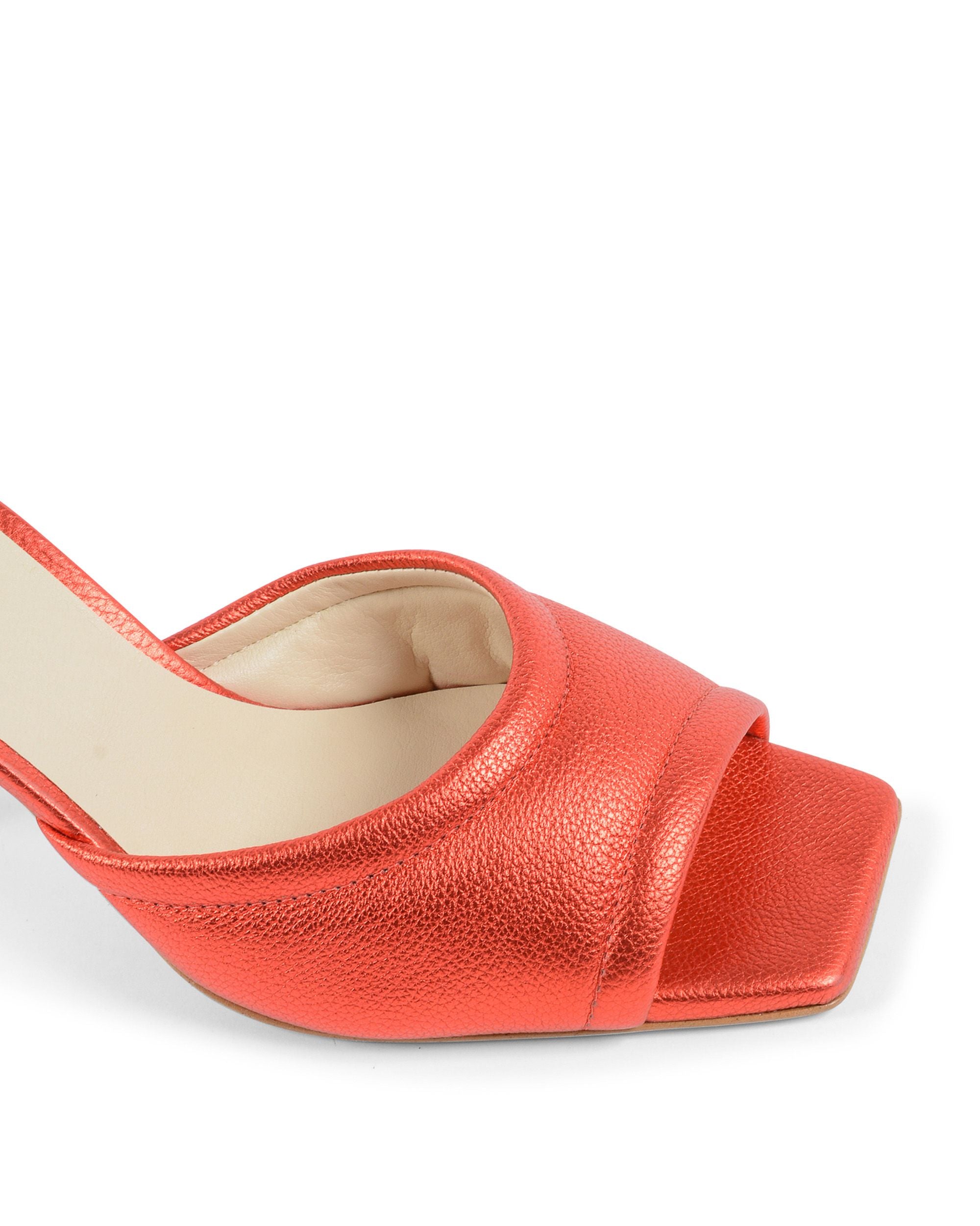 19V69 Italia Sandalia de mujer roja SIMONA VIT. BOT. ROSSO