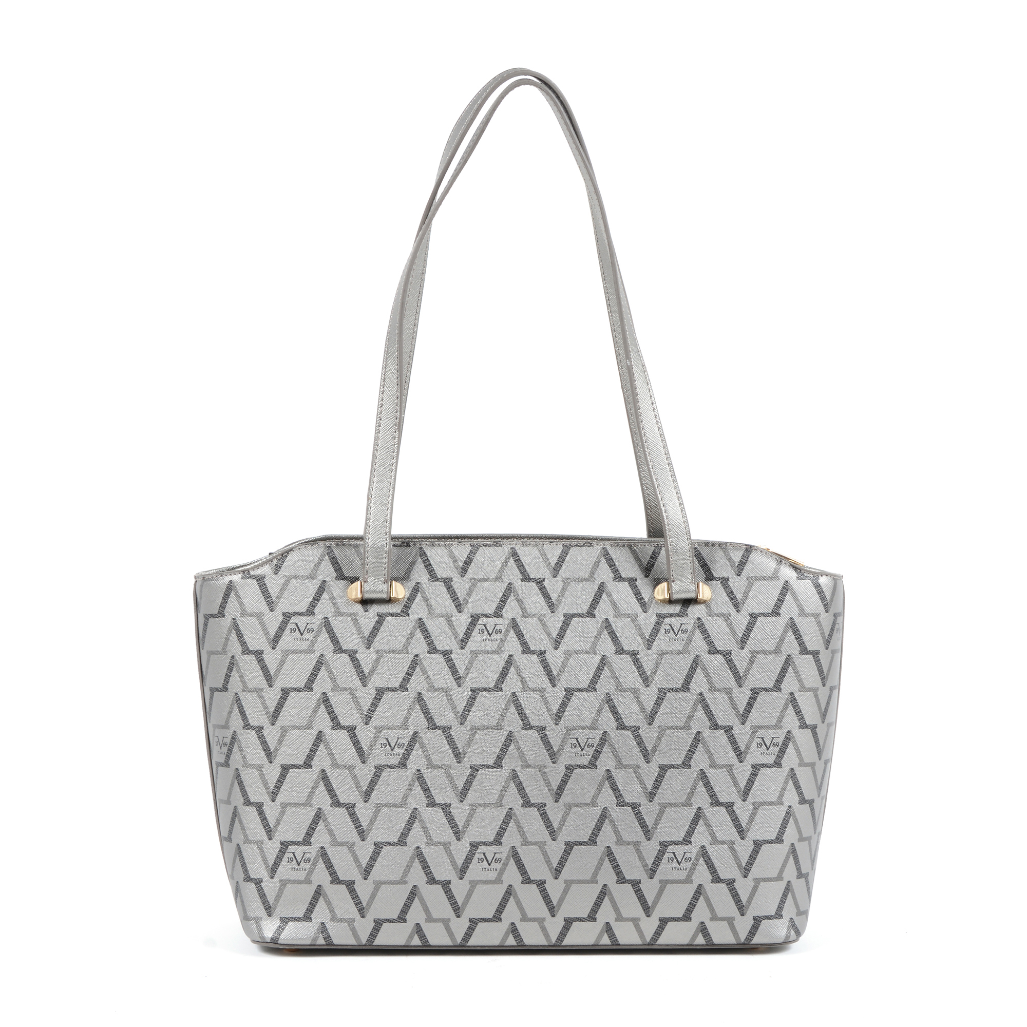 19V69 Italia Womens Handbag Silver 3604 SILVER