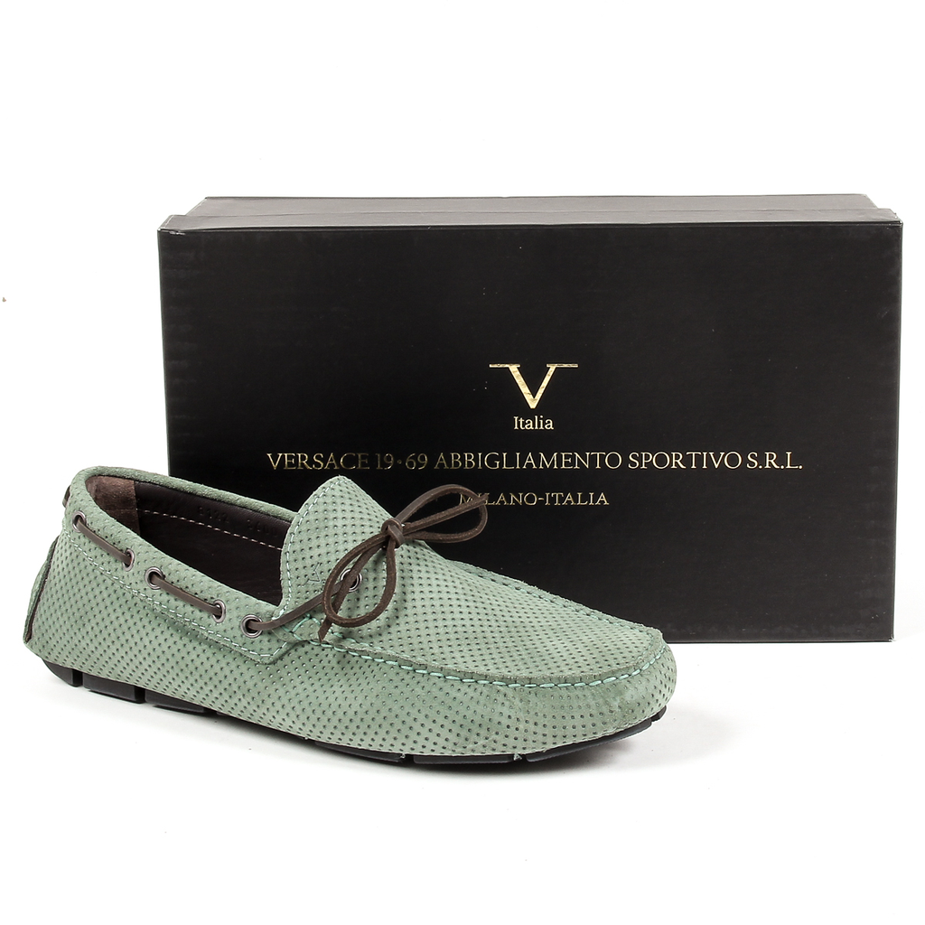 Mocasín para hombre V 1969 Italia Verde SIMON