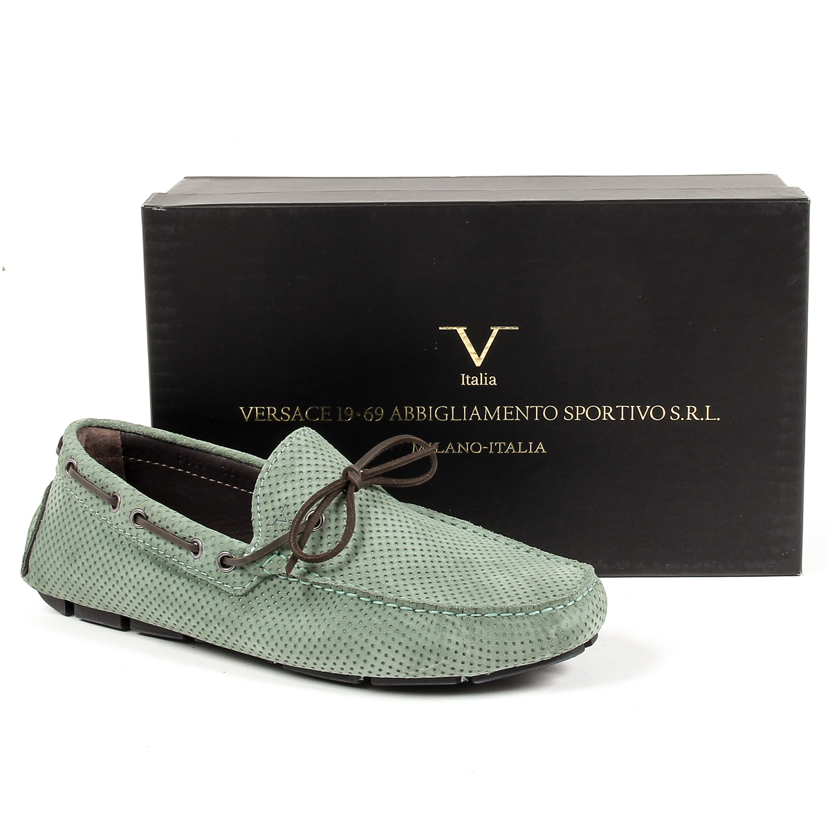 Mocasín para hombre V 1969 Italia Verde SIMON