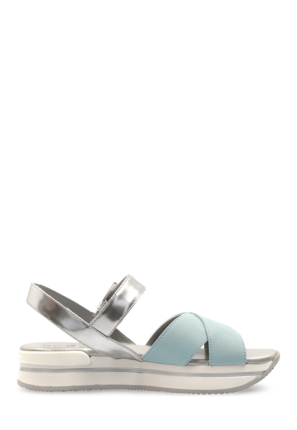 Sandalia Hogan para mujer plateada HXW2570R14088L1132F