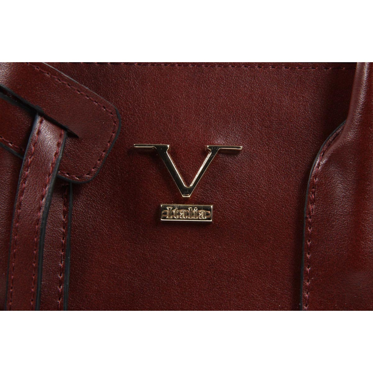Bolso de mano para mujer V 1969 Italia VE08 ROJO CLARET