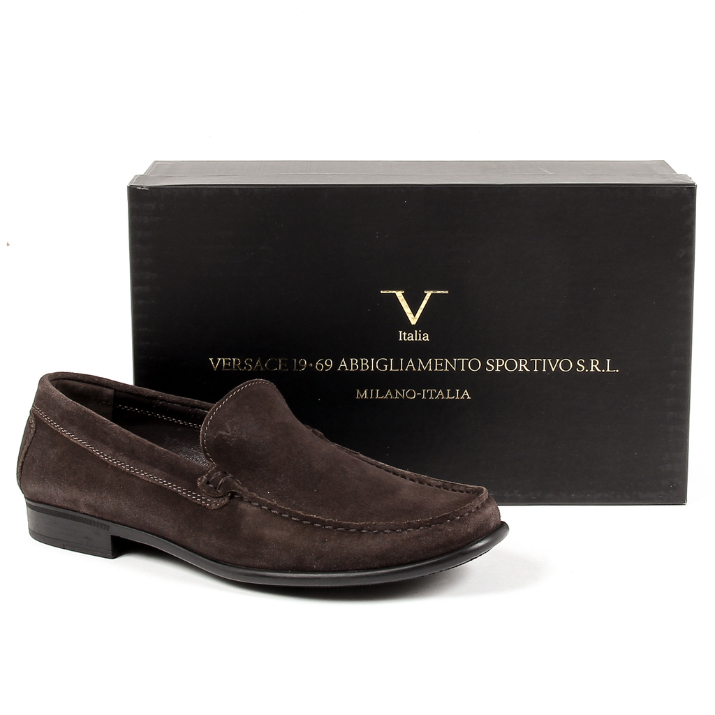 Mocasines V 1969 Italia para hombre, color marrón, STEFAN