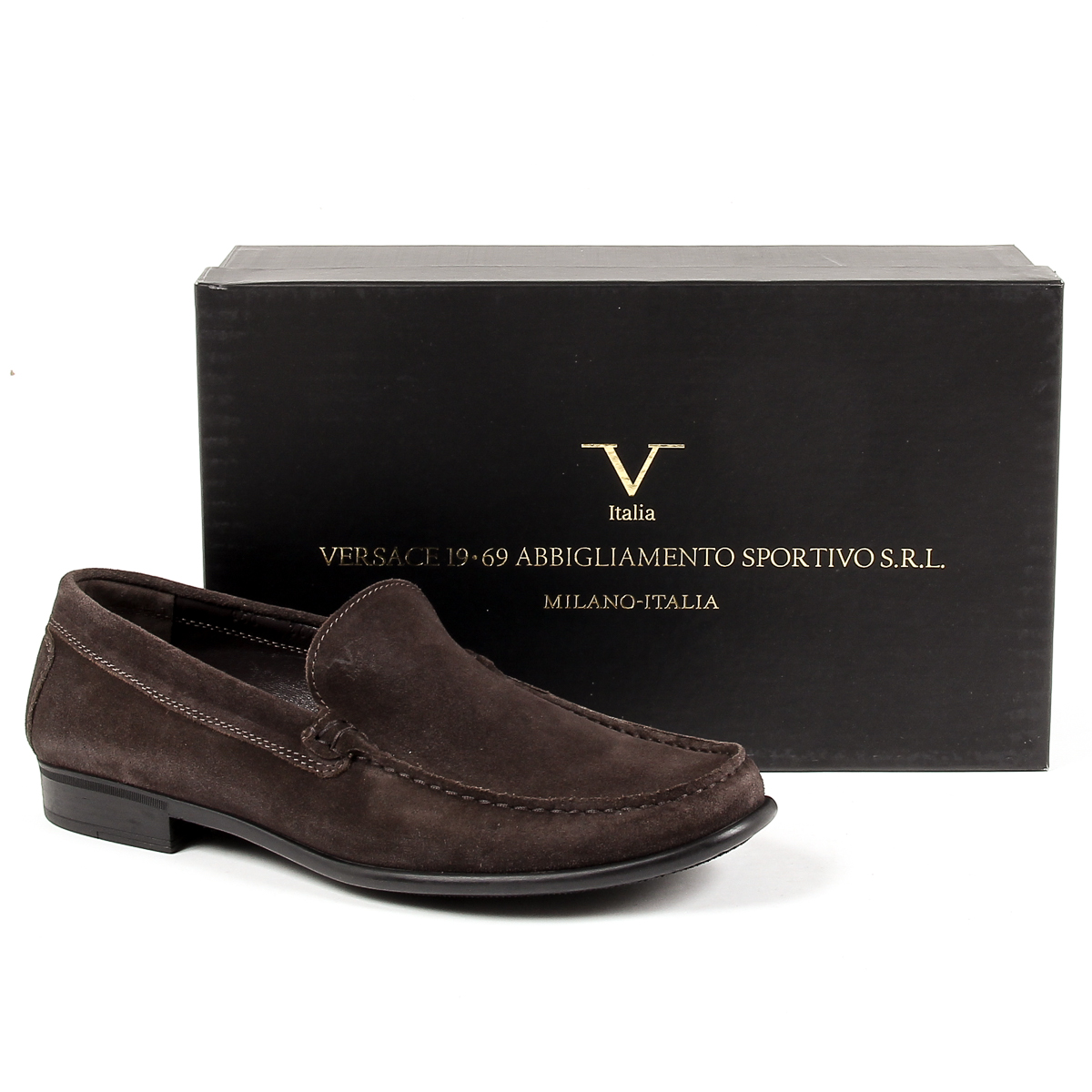 Mocasines V 1969 Italia para hombre, color marrón, STEFAN