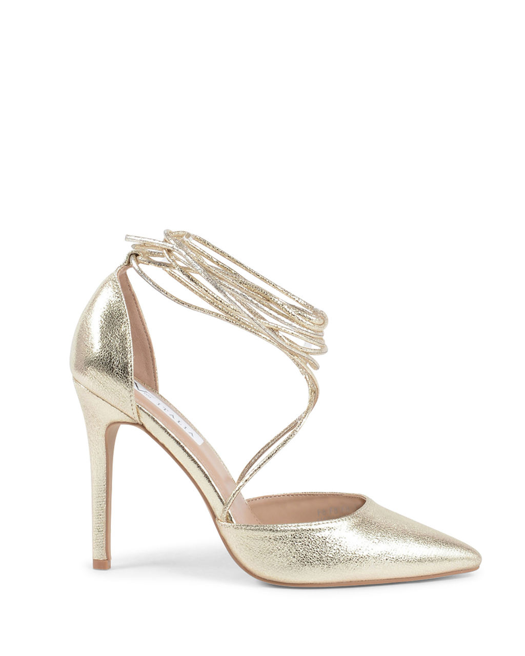 19V69 Italia - Zapatos de salón con tira al tobillo para mujer, dorados, V81857 GOLD