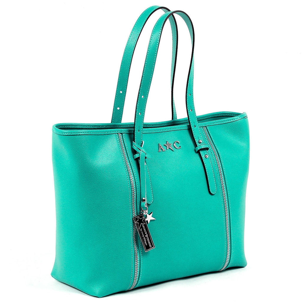 Andrew Charles Womens Handbag Green ETHEL