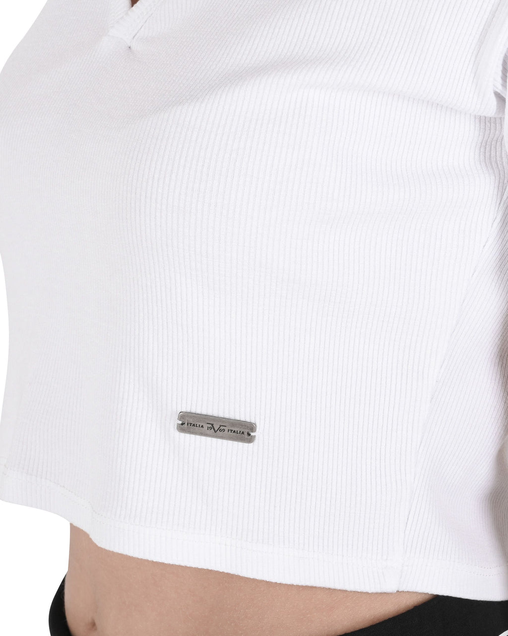 19V69 Italia Top corto para mujer CLOE BLANCO