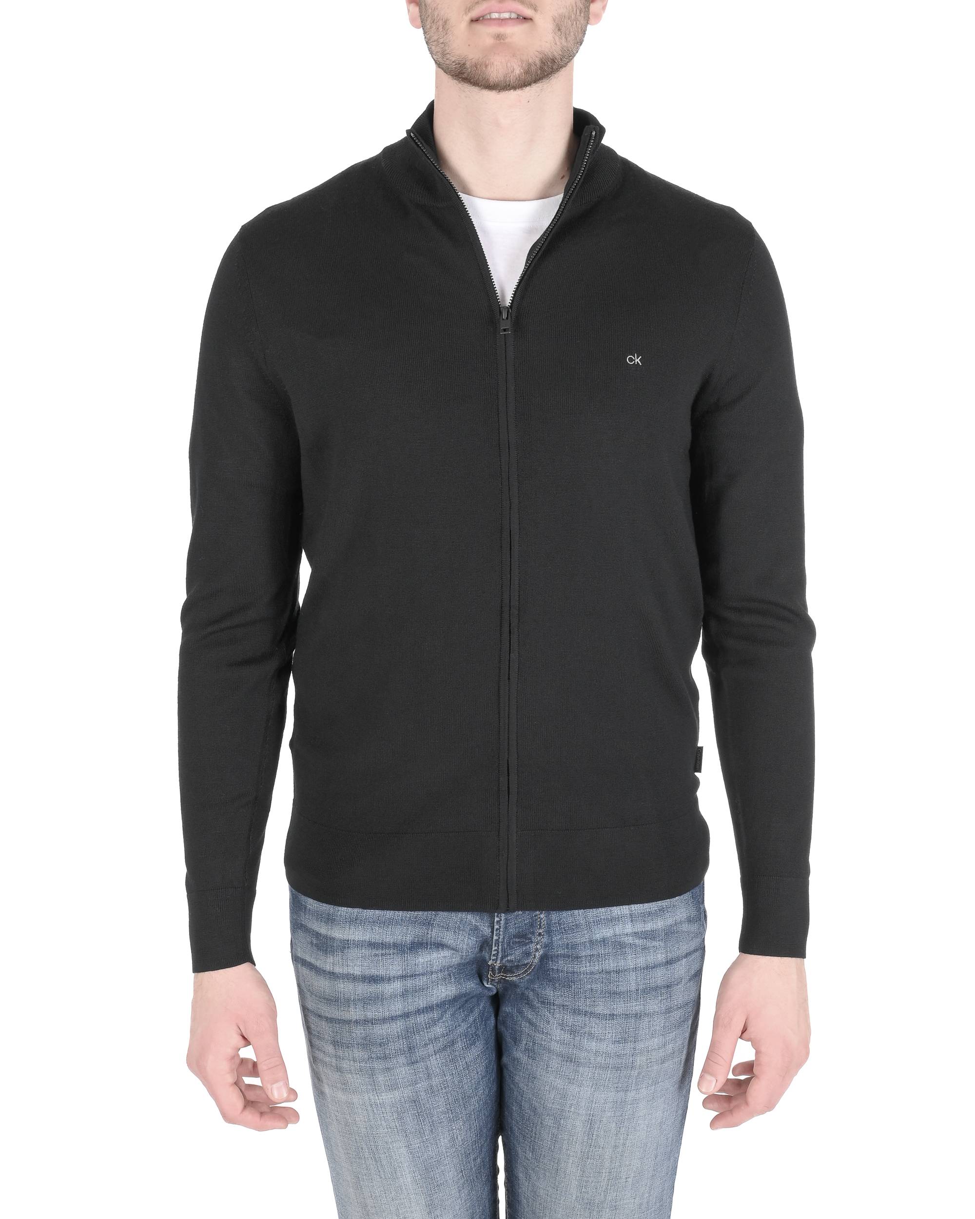 Suéter con cremallera para hombre Calvin Klein negro K10K108196BEH