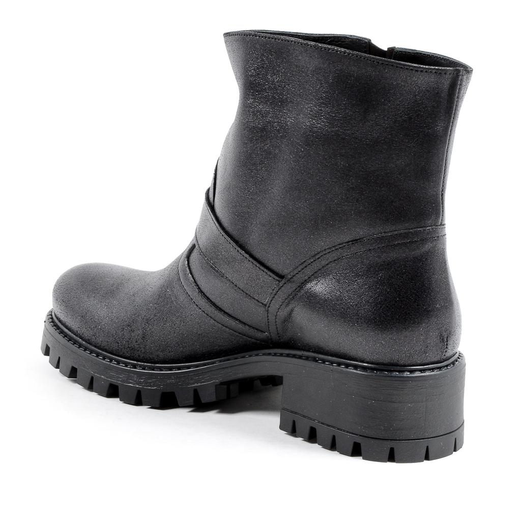 V 1969 Italia Bota corta para mujer negra AMALFI