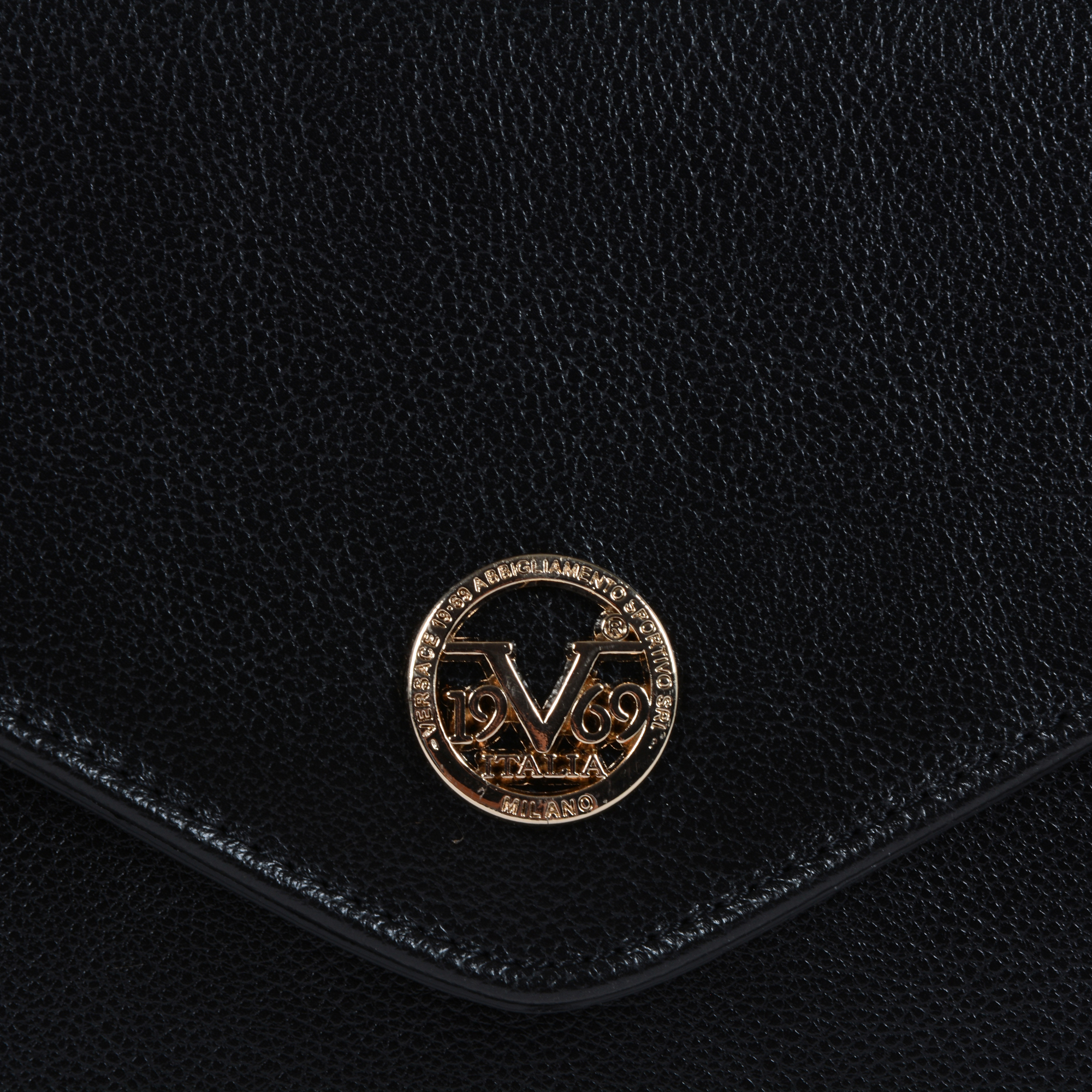 V 1969 Italia Womens Handbag Black KYOTO