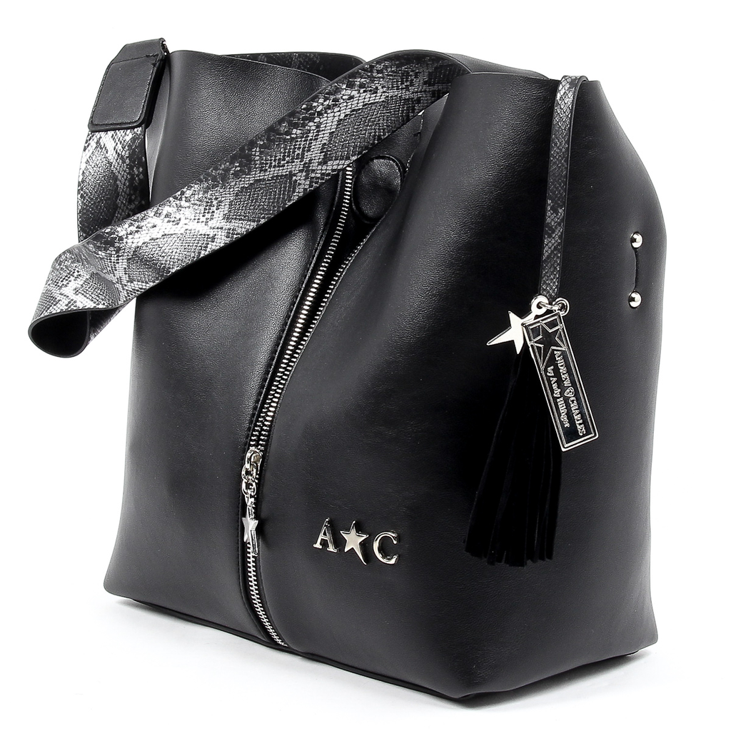 Andrew Charles Womens Handbag Black JANE