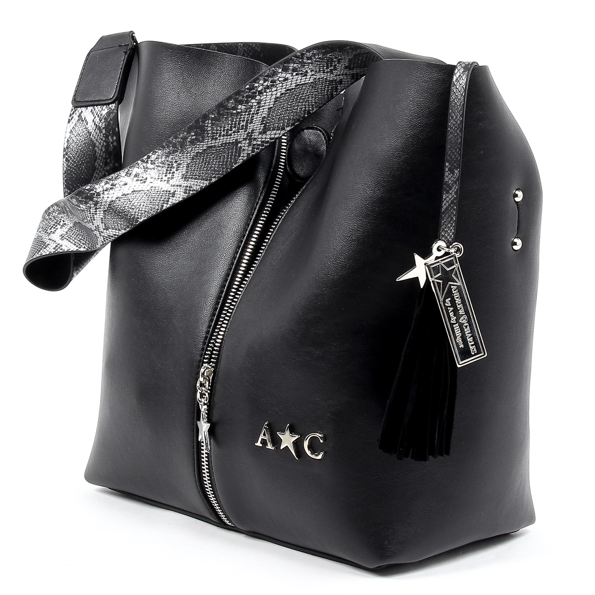 Andrew Charles Womens Handbag Black JANE