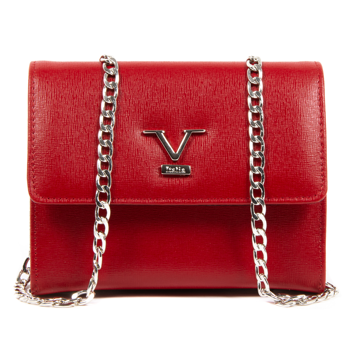 Bolso de mano para mujer V 1969 Italia rojo GENNY