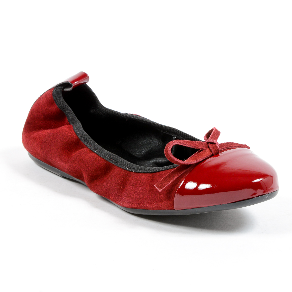 Andrew Charles Womens Soft Ballerina Bordeaux PATTI