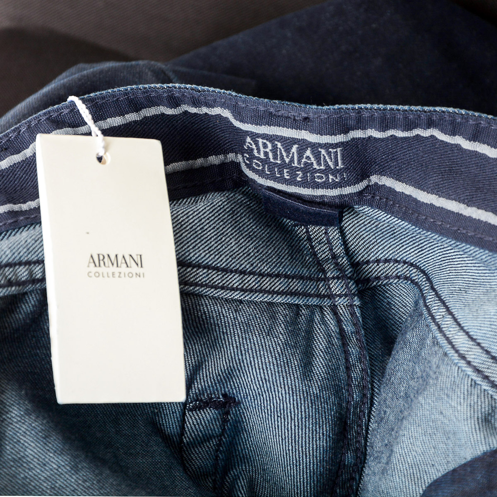 Armani Collezioni Mens Jeans Dark Blue