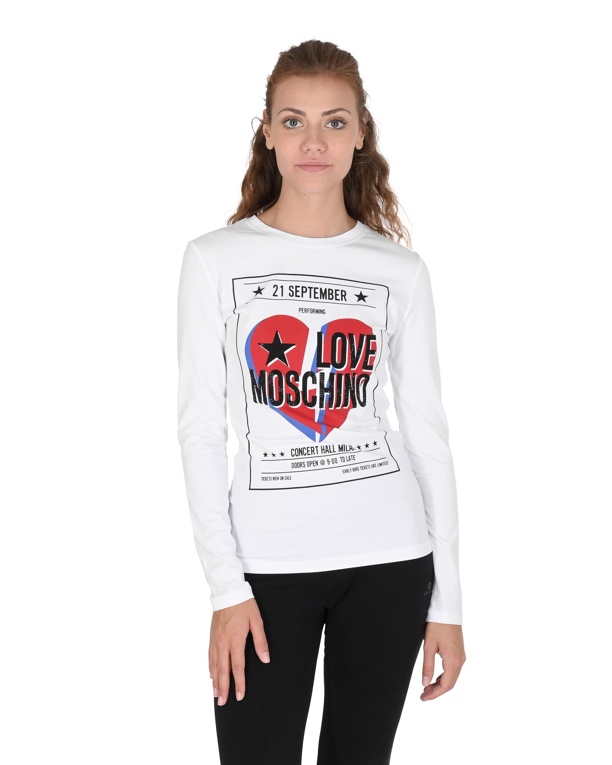 Camiseta Love Moschino para mujer W 4 G52 15 E 1951 A00 BLANCO ÓPTICO