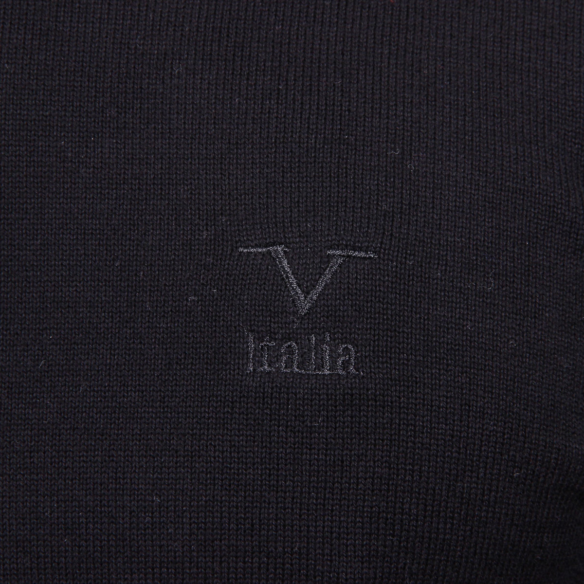 Suéter V 1969 Italia para hombre, manga larga, cuello redondo