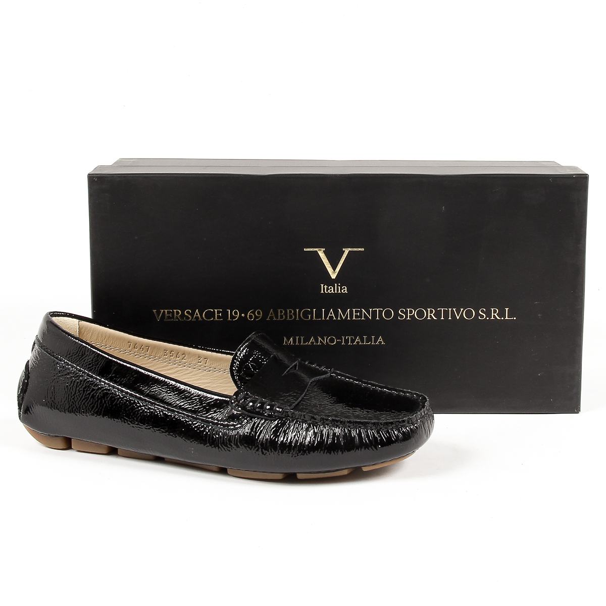V 1969 Italia Womens Loafer Black AMALFI