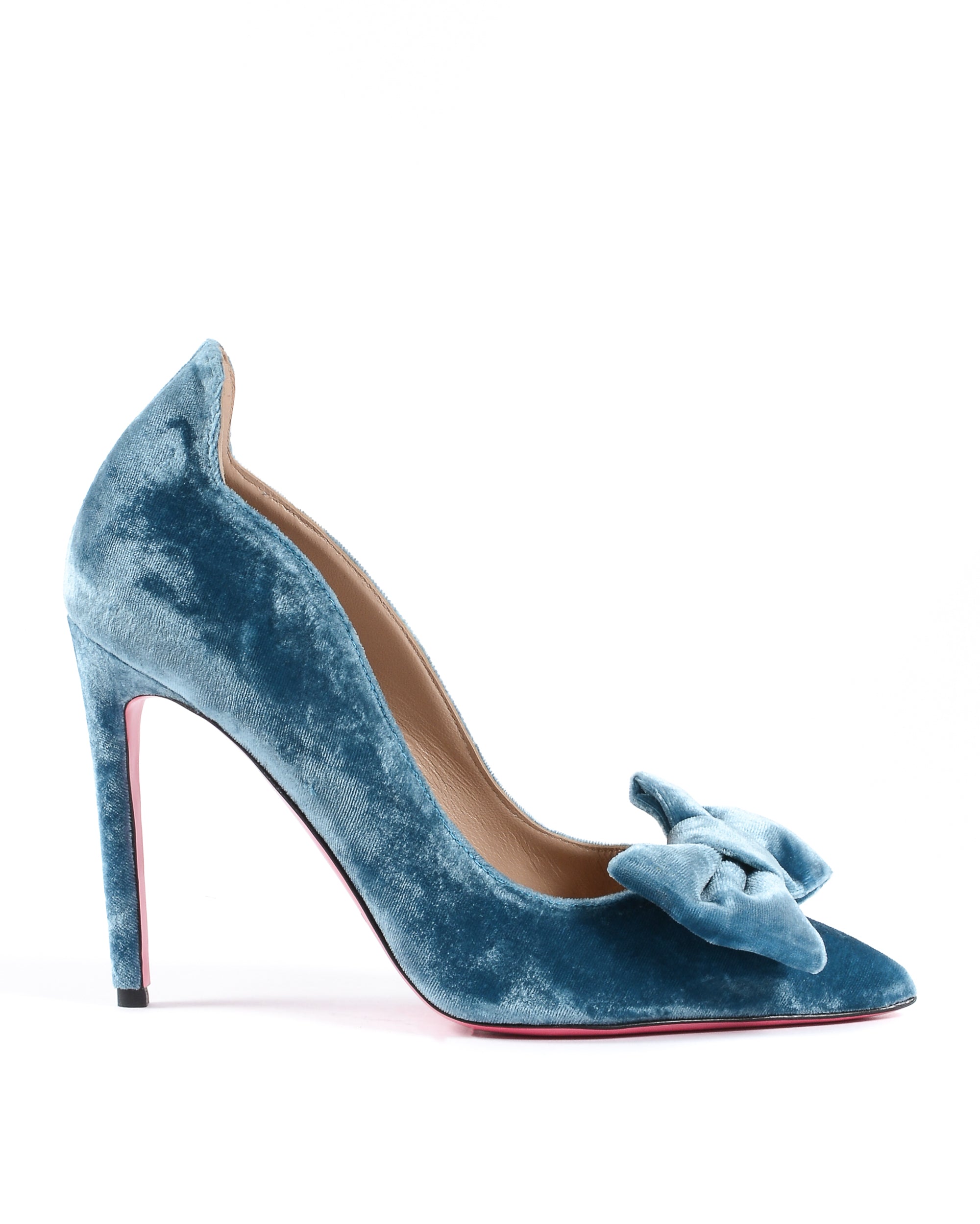 Zapatos de salón con lazo de terciopelo para mujer - Sky